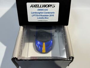  1/43 AXELLWORKS Lamborghini Centenario Roadster LP770-4 2016 Lobellia Blue EM406AX2 MakeUp EIDOLON メイクアップ アクセルワークス