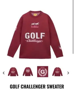 GOLF WANG23FW CHALLENGER SWEATER 赤 日本未発売