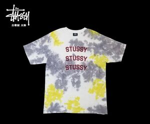 #古着屋大和 #送料無料 #完売 STUSSY #Women #3段ロゴ #プリント #タイダイ染め #Tシャツ #レアT Sサイズ #メキシコ製 #参考価格9,180円