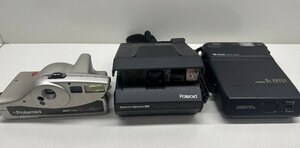 【ジャンク】ポラロイド3点セット Polaroid JOYCAM ヒッパレー Spectra System MB FUJI FOTORAMA mr.HANDY 動作未確認