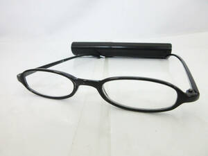 N9299【老眼鏡】D-701K コンパクト★ビンテージ フルリム★シニアグラス 度数 +1.00★中古★