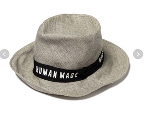 【国内正規Lサイズ】HUMAN MADE PAPERHAT GRAY /　humanmade NIGO ハット　帽子