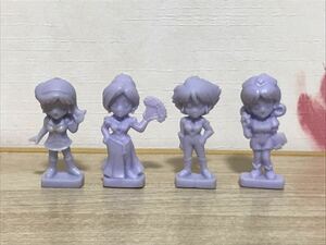 送料無料　当時物　キューティーハニー等　ミニフィギュアセット　消しゴム？　レトロ　ビンテージ　キャラクターグッズ