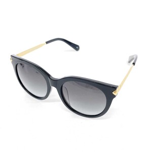 良好◆BALMAIN PARIS バルマン サングラス◆BL6008K ブラック×ゴールドカラー レディース 54□18 140 フランス製 sunglasses 服飾小物