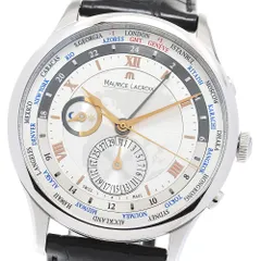 モーリスラクロア MAURICE LACROIX MP6008 マスターピース ワールドタイマー GMT 自動巻き メンズ保証書付き_847914