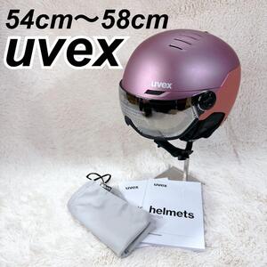 未使用品 uvex スキー スノーボード バイザー ヘルメット VISOR ピンク レディース