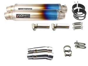 モトグッチ V7 Racer / V7II Racer LCIPARTS LCI ラウンドフルチタン スリップオン マフラー