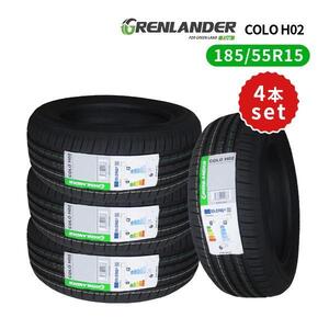 4本セット 185/55R15 2024年製造 新品サマータイヤ GRENLANDER COLO H02 送料無料 185/55/15