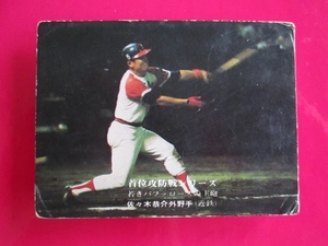 カルビー プロ野球カード 1976 e1＿273 佐々木恭介　近鉄　首位攻防戦シリーズ