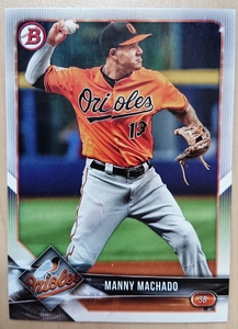 ★MANNY MACHADO BOWMAN 2018 #28 MLB メジャーリーグ マニュアル マチャド BALTIMORE ORIOLES オリオールズ PADRES パドレス 喧嘩上等