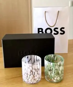 【新品未使用　非売品】BOSS ペアグラス　 2個セット　化粧箱入