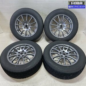 30アルファード ヴェルファイア等 DILETTO トヨタ車用 7-17+35 5H114.3 ブリヂストン VRX 225/60R17 17インチ スタッドレス 4本セット 009k