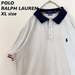 ポロラルフローレン　半袖ポロシャツ　ラガー　無地　ポニーロゴ　男女兼用　XLサイズ　ユニセックス　大きいサイズ　POLO RALPH LAUREN