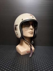 銀ベル1962BELL500tx60sヴィンテージhelmet50sベルvintageヘルメット60s検)ナックルAMAブコmchalハーレーmcショベルbucoパンヘッドRTレア