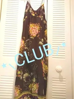 CLUB マキシロングワンピース シフォン