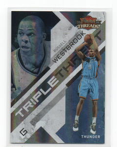 2009-2010 Panini Threads Basketball [RUSSELL WESTBROOK] Century Proof Parallel Card 083/100 Oklahoma Thunder