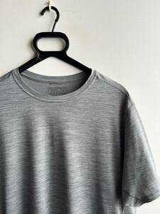 【美品】Patagonia Tシャツ メンズ L 無地 CAPILENE COOL LIGHTWEIGHT SHIRT グレー パタゴニア