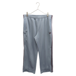 Needles ニードルス 22SS TRACK PANT Poly Smooth サイドライン ストレート トラックパンツ ブルー KP220