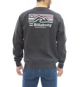 【SALE】 ★送料無料★2023秋冬 新品【BILLABONG/ビラボン】【A/Div.】 ADIV LOGO CREW 撥水トレーナー BKH メンズM BD012-012