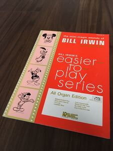 【送料無料 未使用】 BILL IRWIN 9 楽譜 オルガン マジックサウンズオブ ビル・アーウィン ディズニー easier to play series