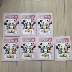 ディズニー　メモ帳 7冊
