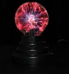 幻想的な世界を演出 プラズマボール USB PLASMA BALL ※新品未使用品ですが外箱が傷んでいます