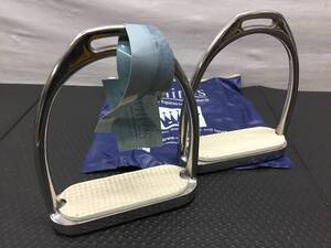 A 【馬具/乗馬用品】 デッドストック品 Shires/シャイアズ 鐙 4.75 ペア 英国 Fillis Stirrup