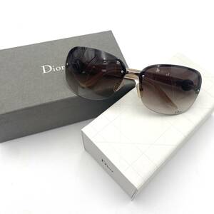 【１円スタート】サングラス　眼鏡　Christian　Dior　クリスチャンディオール　茶色　ベージュ　LBEO1A35FJ　DFVJS　63□13　125　5E-039