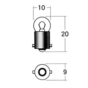 スタンレー(STANLEY) バイク メーター球 メーターポジション球 A61A 6V1.7W