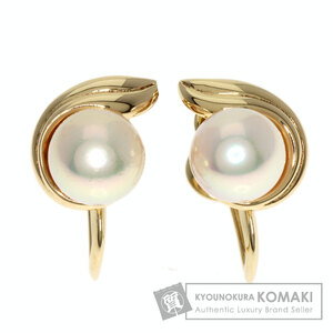 MIKIMOTO ミキモト パール 真珠 イヤリング K14イエローゴールド レディース 中古