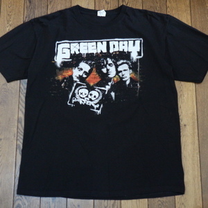 2010 GREEN DAY TOUR Tシャツ L ブラック グリーンデイ ツアー 21st Century Breakdown 両面プリント バンド ロック