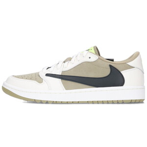 ナイキ スニーカー AIR JORDAN 1 RETRO LOW GOLF NEUTRAL OLIVE FZ3124-200 27.5cm エアジョーダン1ゴルフオリーブ 中古 OM10