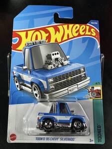 ホットウィール HOTWHEELS TOONED 83 CHEVY SILVERADO シェビー シルバラード TOONED 青