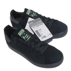 デッド!! 新品 20年製 22,5cm adidas スタンスミス 黒 スエード FW2640 天然皮革レザー STANSMITH STAN SMITH