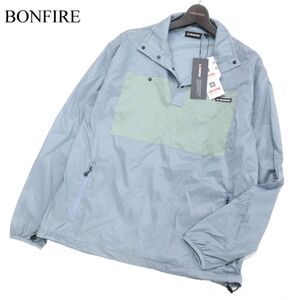 【新品 22SS】 BONFIRE ボンファイア 通年 軽量・撥水★ ナイロン プルオーバー ジャケット Sz.M　メンズ アウトドア 未使用　I3T00726_7#O