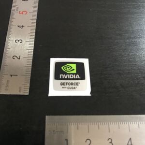 NVIDIA GEFORCE with CUDAパソコンロゴコレクションシールエンブレム@2540