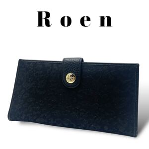 美品　ROEN　ロエン　長財布　レザー　