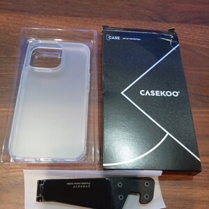 b77 CASEKOO iPhone13 Pro 用 ケース 耐衝撃 米軍MIL規格 SGS認証 ストラップホール付き 6.1インチ ワイヤレス充電対応 