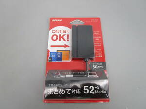 バッファロー　カードリーダー　ライター　BSCR100U2BK　主要なメモリーカードに対応　５２メディア+5　５０cm　未使用？（GHGBB3