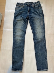 AMERICAN EAGLE OUTFITTERS NE(X)T LEVEL AIRFLEX デニムパンツ　Gパン 32/34　 Slim Taper dark indigo 新品未使用　廃番品 売り切り!!