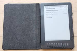 Amazon Kindle DX D00801 電子ブックリーダー 9.7インチ大画面 純正レザーカバー付 電池新品交換済 動作確認済 graphite