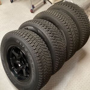 ジムニー COOL721 アルミホイール 16×6J -21.5 PCD114.3 5穴 ブリザックDM-Z3 スタッドレス 215/80R16 8分山 中古4本セット