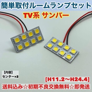 スバル サンバー TV系 T10 LED 室内灯 パネルタイプ ルームランプセット 爆光 ホワイト