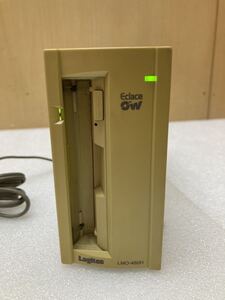 RE0432 Logitec SCSI外付MOドライブ MAGNET OPTICAL DISK UNIT LMO-480H 通電OK 現状品 0925