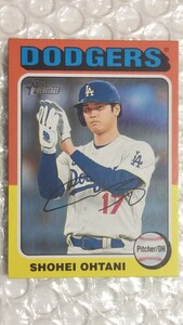 送料込即決 2024 Topps Heritage Mini ＃371 Shohei Ohtani 大谷翔平 ロサンゼルスドジャース オンライン限定 ミニカード プリントサイン