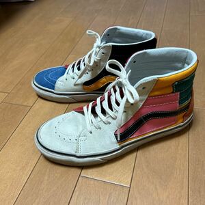 ☆VANSハイカットスニーカー/アシメカラー/24.5cm★