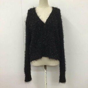 LOWRYS FARM 1 ローリーズファーム カーディガン 長袖 LF623530CF ラメシャギーカーディガンLS Cardigan 黒 / ブラック / 10113833