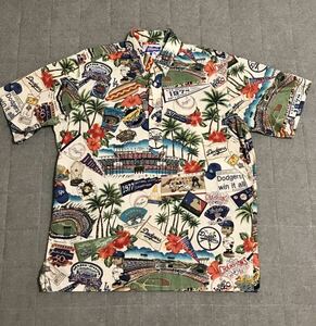 ☆Hawaii☆ドジャース レインスプーナー アロハシャツ M MLB 大谷翔平 山本由伸 ohtani shohei aloha shirt /50 autoサインWBC MVP以外