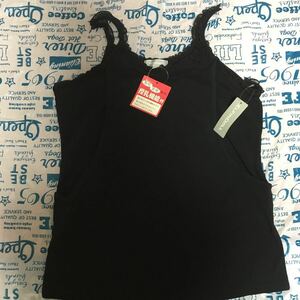 二枚セット 未使用と中古の美品 授乳機能付き キャミ ブラック Lサイズ フリル LLサイズ マタニティ 福袋　黒　冠婚葬祭