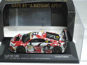 ☆訳アリ・絶版レアTARMAC WORKS☆特注PMA 1/43アウディAudi R8 LMS #30FIA GT World Cup 2015Macau・240703